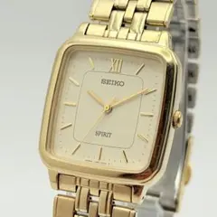 【新品電池】SEIKO セイコー スピリット 稼働 時計 メンズ ゴールド 希少