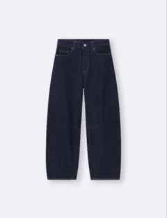 GU バレルレッグジーンズ　ネイビー　XXL