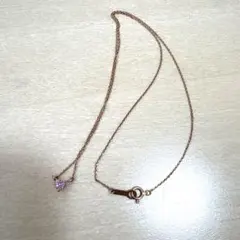 4℃ K10ピンクゴールドネックレス