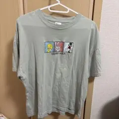 LOONEY TUNES 刺繍 半袖Tシャツ ライトグリーンのサムネイル