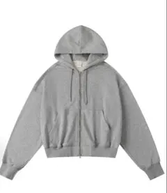 Nnine Retrojip hoodie 短丈ジップアップパーカー