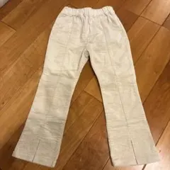 coto cotte アイボリー コーデュロイ フレア パンツ