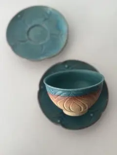 新品未使用 工房いろはさんの小皿と豆皿2点set⑤ やちむん 作家もの 新品未使用 工房いろはさんの小皿と豆皿2点set⑤ やちむん 作家もの