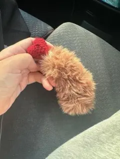 出し入れ可能！ふわふわエビフライ　キーケース