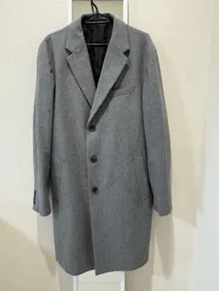 ウールブレンドチェスターコート Lサイズ グレー 着用1回美品