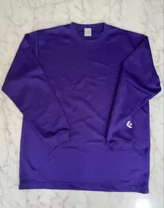 CONVERSE 紫 バスケットボール長袖 Tシャツ Lサイズ