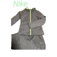 ナイキ ジャージ(上M,下L) スポーツ全般OK グレー×蛍光