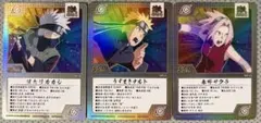 NARUTO THE GALLERY 入場者特典 ゲマキ風カード 3枚セット - メルカリ