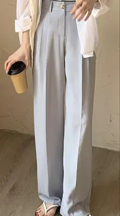 ライトブルー スラックス