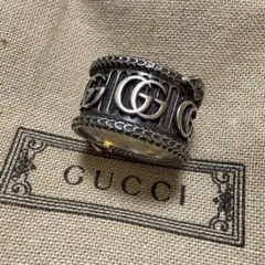希少！GUCCI GG-W-Chain-Ring グッチ ダブルチェーンリング - メルカリ