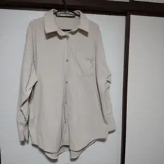 Helmベージュ コーデュロイ 長袖シャツジャケット
