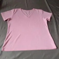 シャルレIH091 Vネック 半袖Tシャツ　L