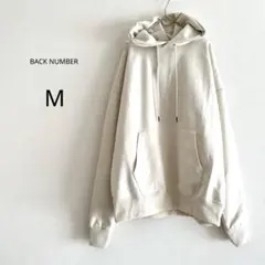 【BACK NUMBER】 パーカー フーディー スウェード キナリ 生成り M