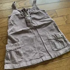 babyGap ジャンバースカート 100cm ラメ入り小豆色