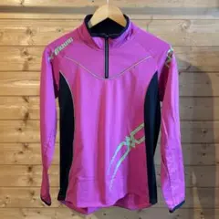 Mizuno ピンク 長袖 トレーニングウェア SS