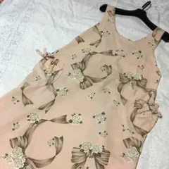 エプロン　花柄