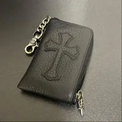 ラスト1点‼️大クロスパッチ　ダガーチャック　ジップウォレット