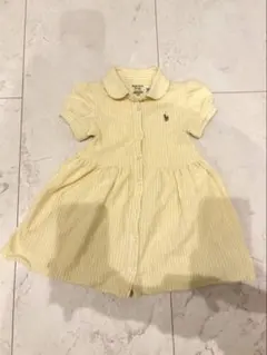 Ralph Lauren ストライプワンピース　パンツ付き　18M