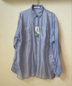 【AMERICANHOLIC】ストライプシャツ 長袖 M