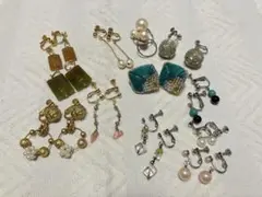 イヤリング11点セット コットンパール シェル 天然石など