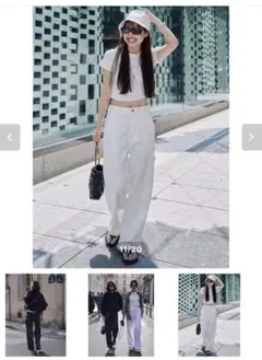 gypsohila Garden Relaxy Pants grey 38 - メルカリ