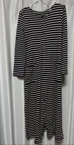 ベルメゾン　マタニティ2WAY長袖　ワンピース　パジャマ　M〜L