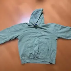 Champion グリーン フード付きパーカー XLサイズ