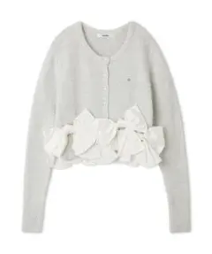 SNIDEL スナイデル リボンモチーフカーディガン