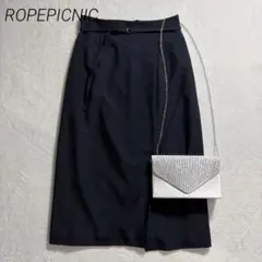 新品✨ロペピクニック/ロングスカート/ウエストベルト/ラップ風/ストレッチ/40