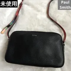 未使用　Paul Smith ショルダーバッグ　ブラック　マルチストライプ