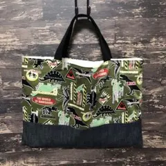 NO306 レッスンバック 恐竜柄