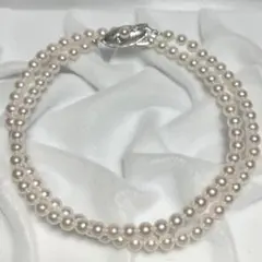 美品!テリ強 アコヤ真珠 ベビーパール ネックレス 3.5～4.0 mm 綺麗!