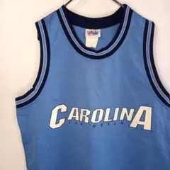 アメリカ製　マジェスティック　タンクトップ　ノースリーブ　カレッジロゴ