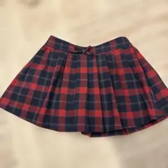 ザラキッズ　104cm 4-5才　チェック　キュロットスカート