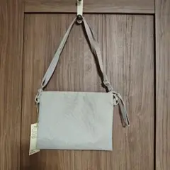 無印良品 ポーチとしても使える撥水サコッシュ ライトベージュ