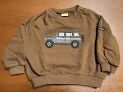 【petit main】車刺繍トレーナー　80サイズ