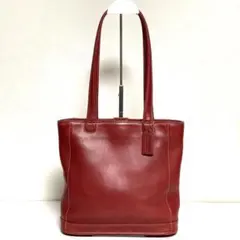 ✨良品✨COACH オールドコーチ レザー トートバッグ 9305 赤 肩掛け