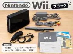 Nintendo Wii ブラック 本体セット