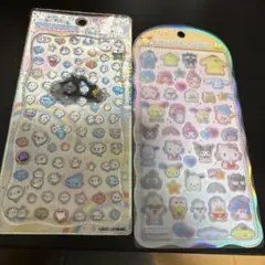 正規品コットンパフィシールサンリオキャラクターズジュエルプチドロップあわわちゃん