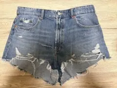 ZARA ダメージ加工ショートパンツ EUR 42