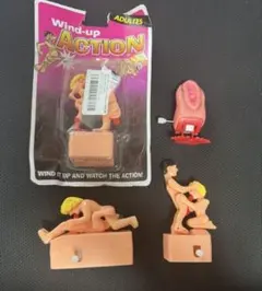 ジョークグッズ ゼンマイ式 4体セット