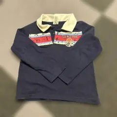 Fisher-Price 長袖ポロシャツ ネイビー スポーツ柄