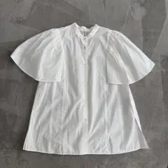 極美品 トゥモローランドコレクション コットントロピカル ギャザー
