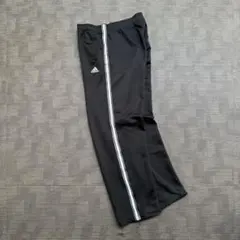 00s adidas ワイドスウェットパンツ ブラック ストレート 希少 極太 