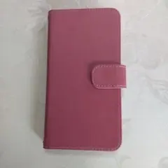 ピンクの手帳型iphoneケース