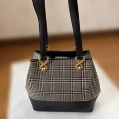 ジュンアシダ jun ashida 千鳥格子 ショルダーバッグのサムネイル