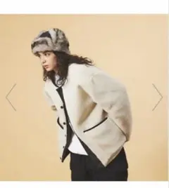 TAION リバーシブルクルーネックダウン