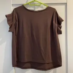 ハニーズ シネマクラブ 袖タックTシャツ 654-13-4876 L ブラウンのサムネイル