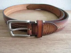 vivienne westwood ベルト牛皮　ブラウン　ロゴ付き