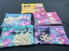 最安値！ダイソー　セリア　サンリオサマーバケーションフラットポーチのサムネイル